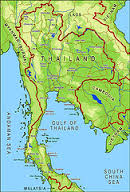 Map of Thailand
