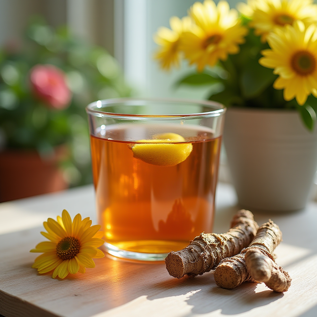 Elecampane root tea