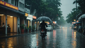 The Monsoon in Uttaradit, Thailand 3 A typical scene during the Monsoon