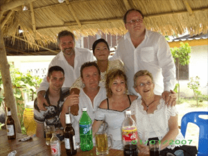 Just after our wedding ten years ago