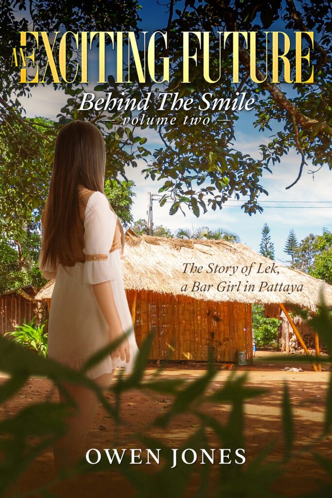 The book cover of AN EXCITING FUTURE volume 2 in the series BEHIND THE SMILE
